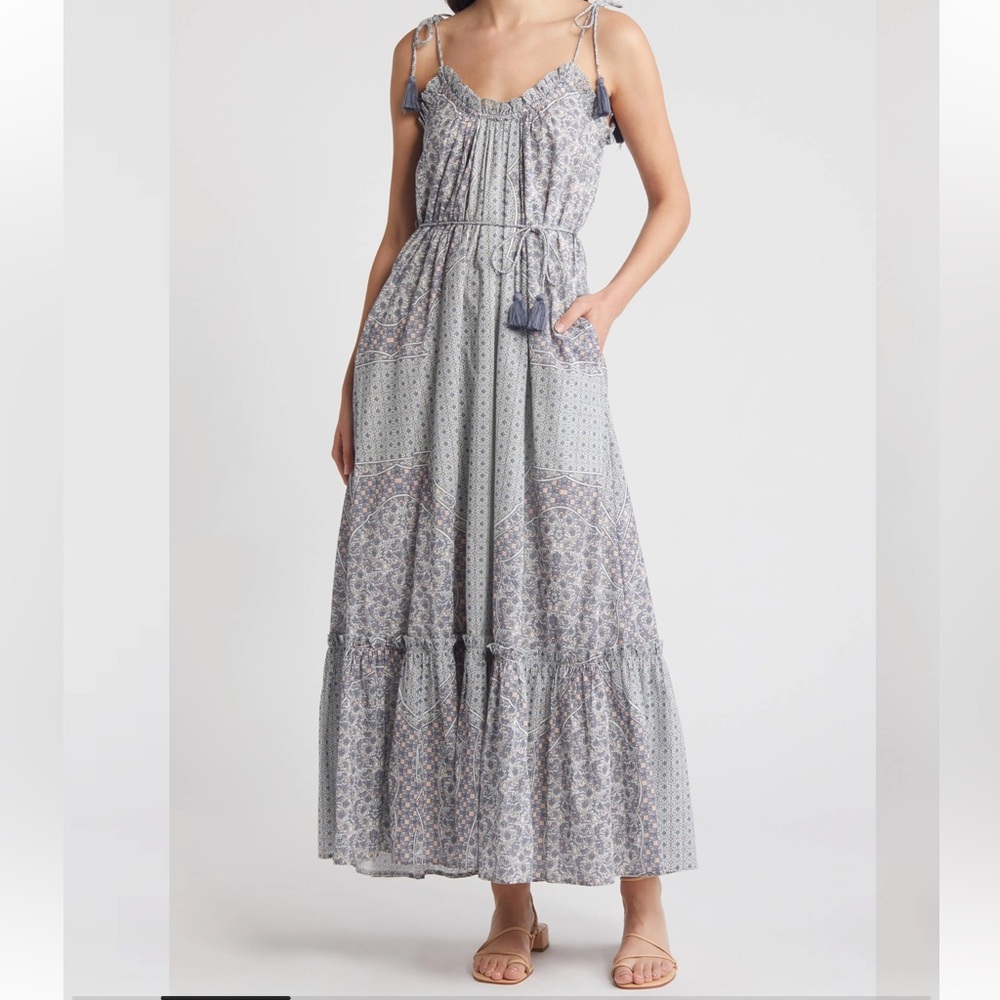 NWT CLEOBELLA Cindy Tie Waist  Dress in Paloma Print